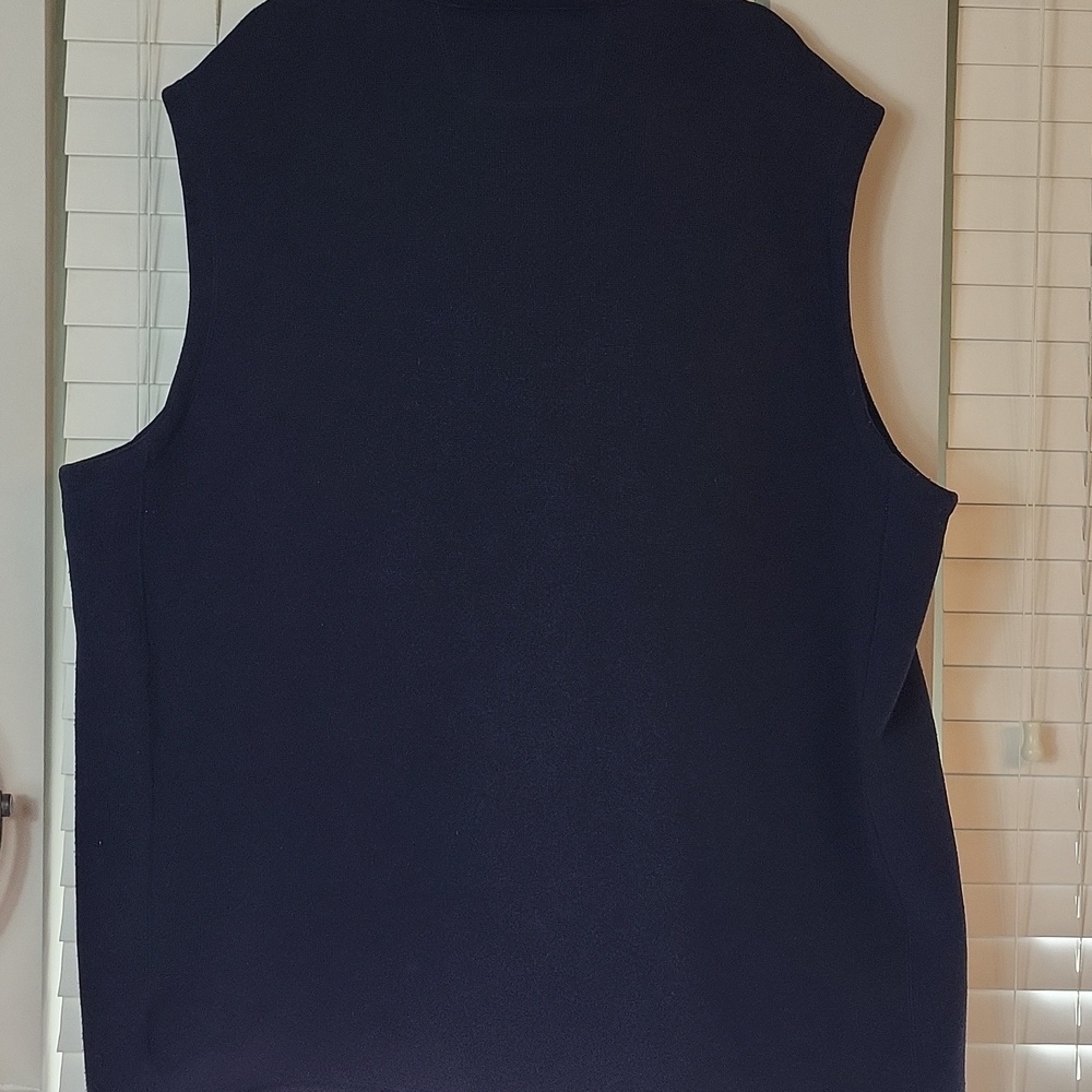 Polo Ralph Lauren Men's Fleeve Navy Zip-Front Fleece Vest. Size 4XL - Picture 7 of 7